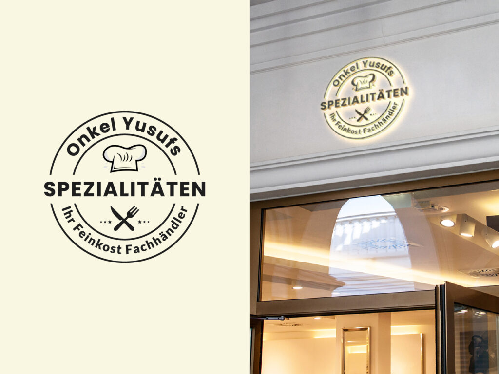 modern simple restaurant logo