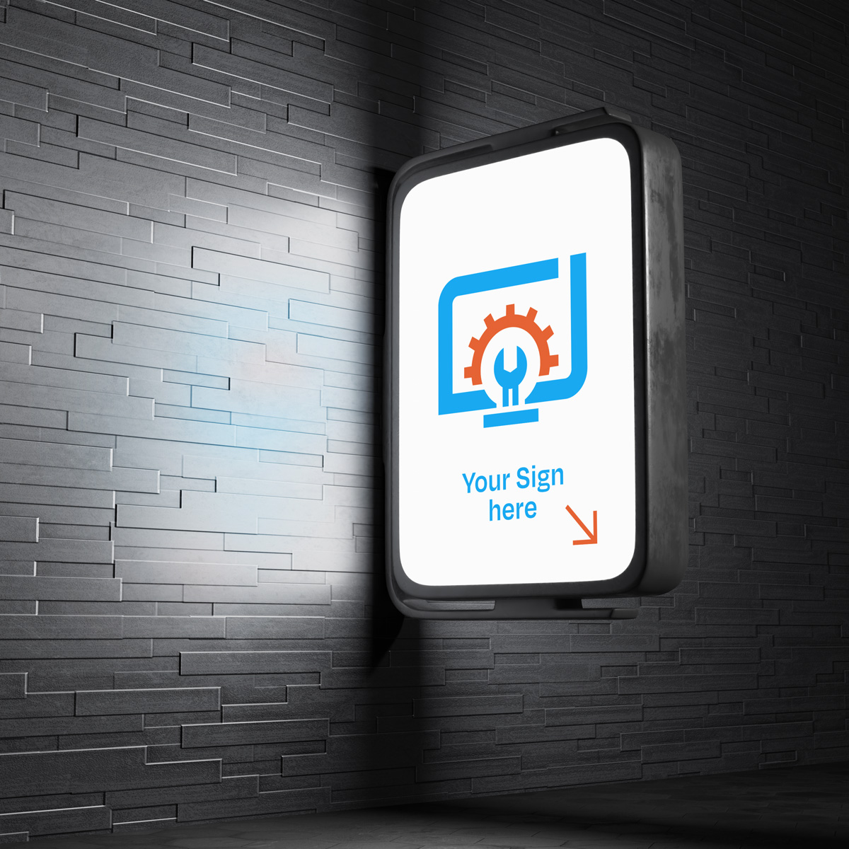 lightbox preview for computer repair logo