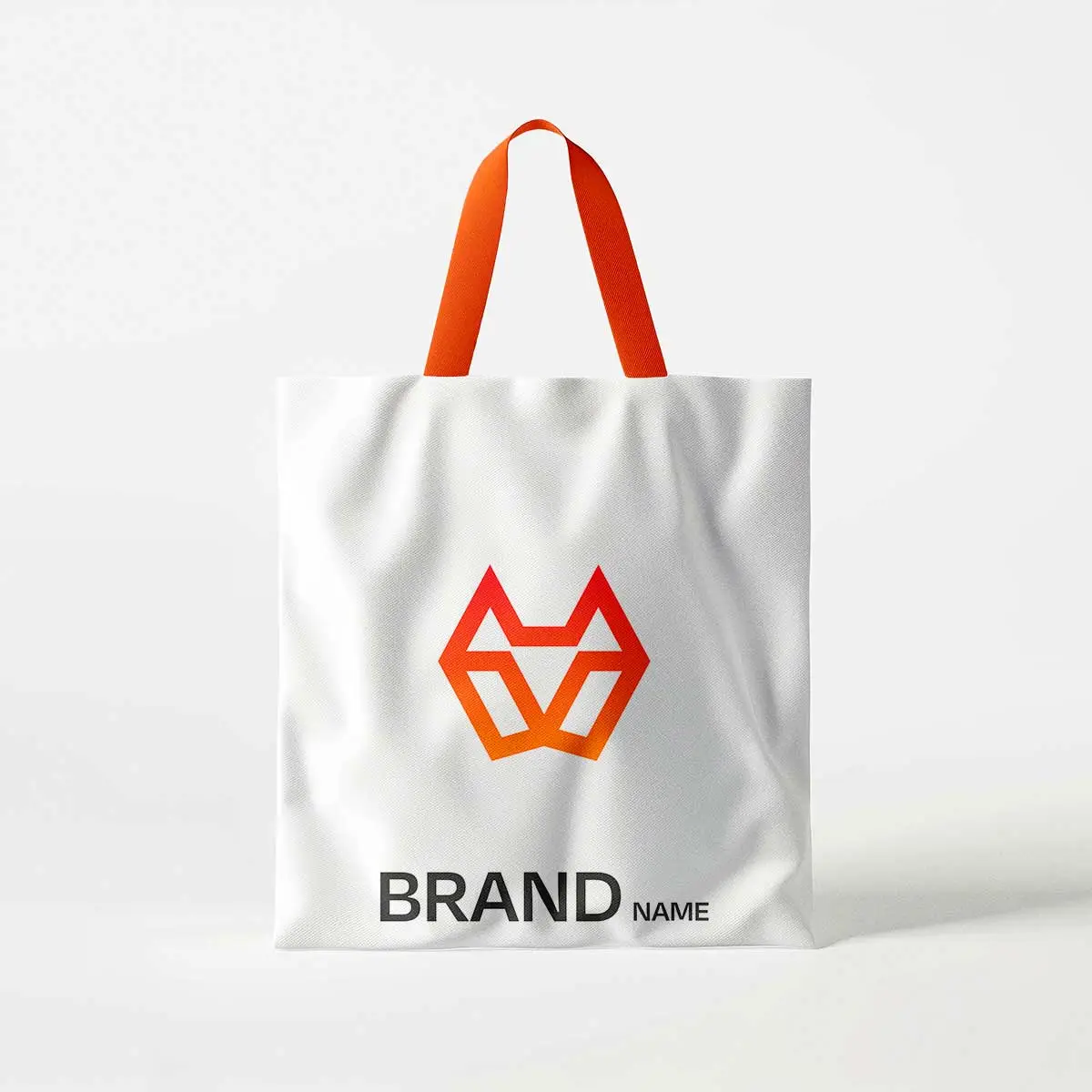 Fox logo printed on eco shopping tote bag