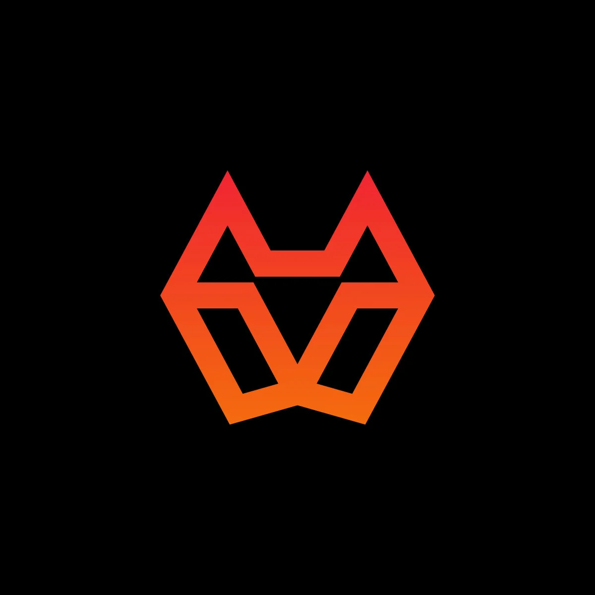 geometric fox logo