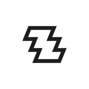 Z Lightning Bolt Logo with bold “Z” design, dynamic sharp lines, and modern electric style for tech, gaming, and startup brands.