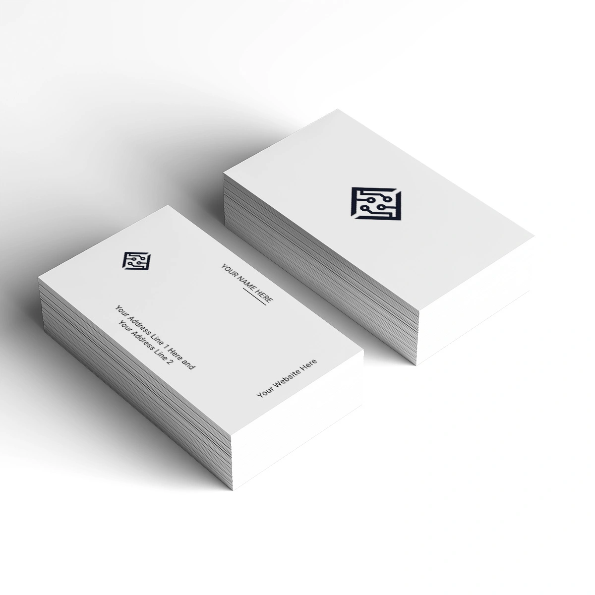 Letter F Technology Logo on business card