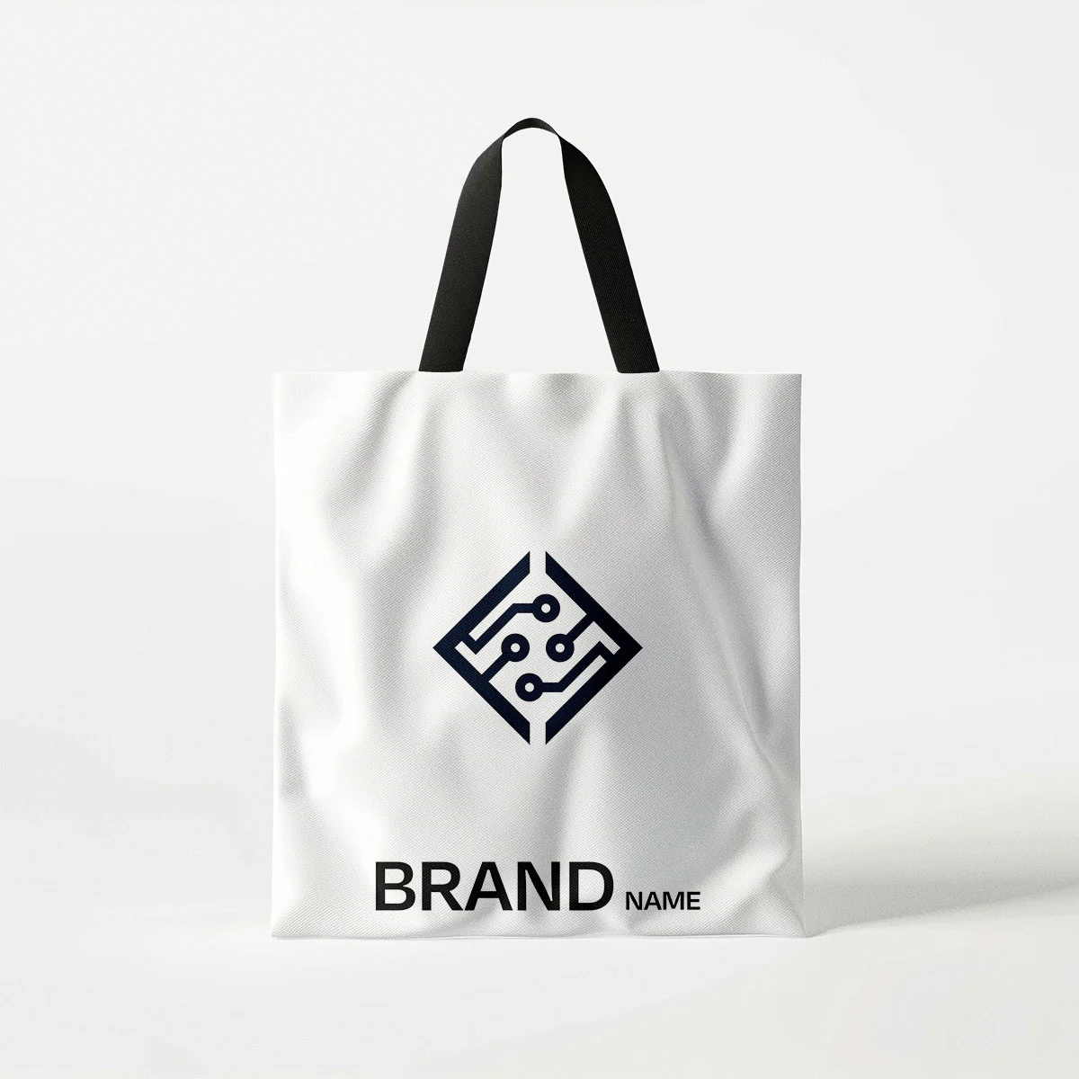 F tech logo printed on bag