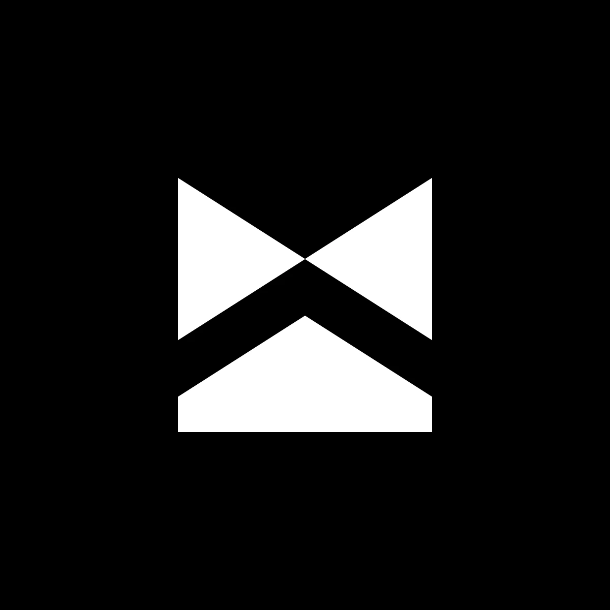 Geometric M letter logo